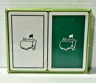 Vintage Masters Golf Playing Cards 2 Decks Of Cards.  Collectable Sports.