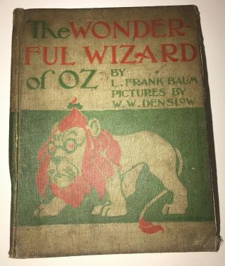 The Wonderful Wizard Of Oz Baum (first Edition 1899) 1900 (worn/poor)