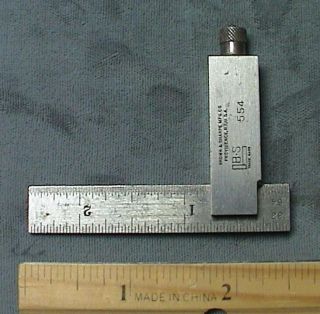 Vintage Brown & Sharpe No.  554 Adjustable Square Machinist Tool Toolmakers