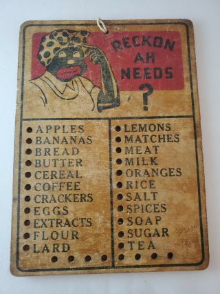 Vintage Wooden Grocery Peg Board Black Americana Kitchen Decor Reckon Ah Needs?