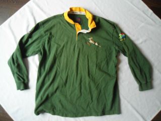 Vintage South Africa Springboks Rugby Jersey Shirt Size Xl