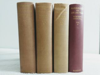 Winston S.  Churchill - Marlborough: His Life And Times,  1st British Edition Set