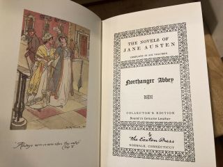 The Novels of Jane Austen,  Easton Press,  Leather Set Of 6 6