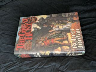 Robert Jordan,  The Great Hunt.  1st Edition 1st Printing In Unclipped Dj