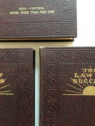 The Law of Success,  Napoleon Hill,  1939 Edition Volumes 1,  3,  4,  5,  6,  7,  8 Vintage 5