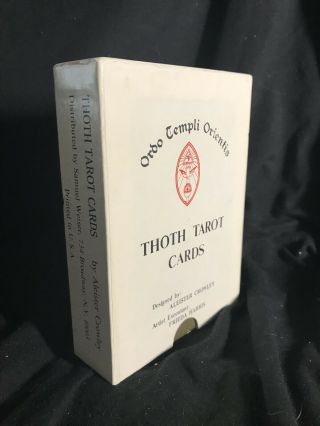 Thoth Tarot Deck Aleister Crowley Oto Llewellyn Box B Us Print 1st Ed Magick
