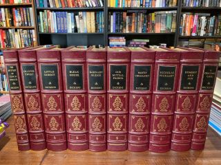 Easton Press Of Charles Dickens 10 Volumes Leather Collector 