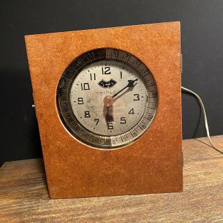 Vintage Electric Time Switch Triplex Waltham Movement Usa Industrial Clock