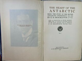 The Heart of the Antarctic 2 Volumes by E H Shackleton 1909 4