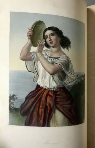 1st Edition Hand - Colored Plates Women Of The Old And Testament 1850