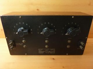 General Radio 654 - A Decade Voltage Divider Vintage Wood Case Unit