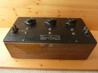 GENERAL RADIO 654 - A Decade voltage divider vintage wood case unit 2