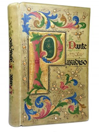 The Paradiso Of Dante Alighieri 1901 Hand - Painted Vellum Binding By Giannini