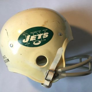 Vintage Nfl York Jets Football Helmet Rawlings Made In Theu.  S.  A.  Hnfl Medium
