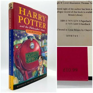 Harry Potter Philosopher’s Stone – 1st Edition – 5th Printing – Rowling 1997