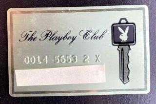Playboy Club Metal Membership Key Card Gold Vintage Collector Item