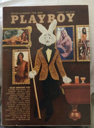 1972 Playboy Magazines - January Very Good Holiday Anniversary Issue Vintage