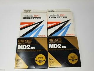 Vintage Set Of 50 5 1/4 " Single Sided Double Density Commodore Floppy Disks