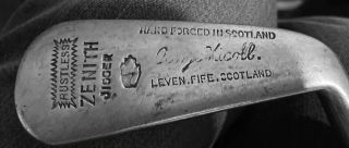Vintage George Nicoll Leven Fife Scotland Rustless Zenith Jigger Golf Club