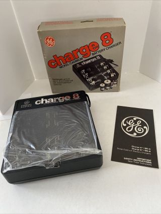 Ge General Electric Charge 8 Nickel - Cadmium Rechargeable Battery Charger.  Bc8