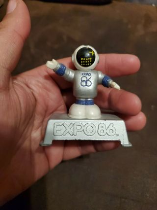 Vintage 1983 Expo 86 Ernie Robot Astronaut Vancouver Rare Pencil Sharpner