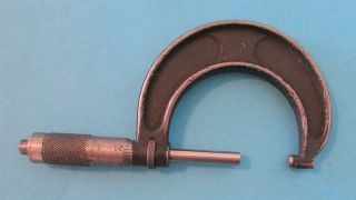 Vintage Brown & Sharpe Machinist Outside Micrometer 1 " - 2 "