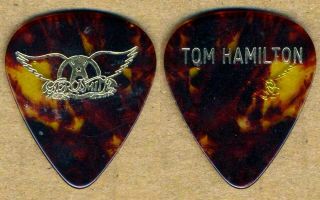 Aerosmith Tom Hamilton Guitar Pick Vintage Authentic Concert Stage Tour Rock