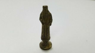 Pewter Gold Medieval King Chess Piece Vintage 3 1/4 " Height Replacement - P1166