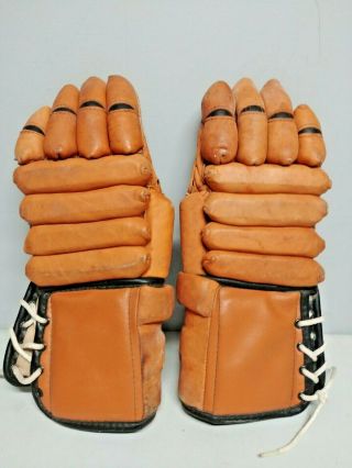 Vintage Cooper 30 Leather Armadillo Thumb 14  Hockey Gloves Nhl