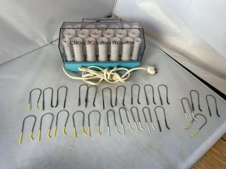 Vtg Clairol Kindness 20 Instant Hairsetter 761 Hot Rollers Cord With Clips