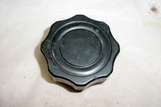 Vintage Ham Radio Control Knob Black Bakelite 2 3/8 " Diameter