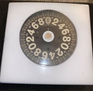 Vintage Mid Century Mod 1964 Bathroom Scale Weight Brearly Counselor White
