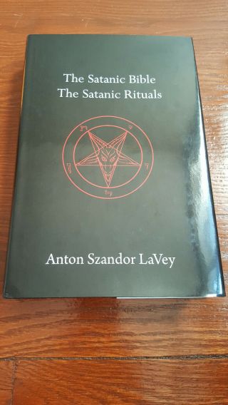 1st Printing Hardcover - The Satanic Bible & Rituals One Volume By Anton Lavey