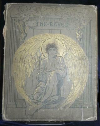 The Raven Edgar Allen Poe Dore 1884 1st Ed Huge 14 " X18 "