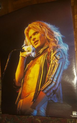 David Lee Roth Van Halen Vintage 1984 Poster