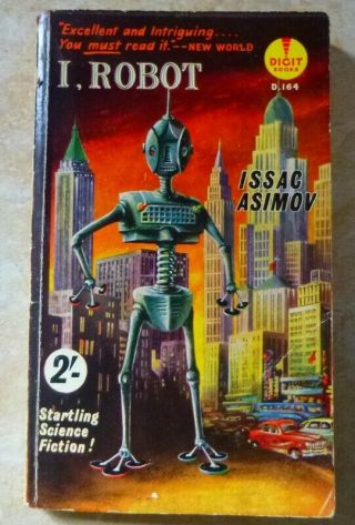 Isaac Asimov - I,  Robot - Digit D - 164 - 1958 - Very Rare Uk P/b - Misspelt Cover
