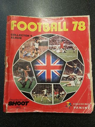 Vintage Panini Football 78 Sticker Album - 100 Complete - Liverpool,  Utd,  City
