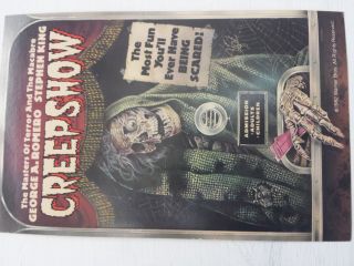 Stephen King Creep Show Ticket Signed By Him & Date For The Premier Showing 1982