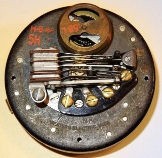 VINTAGE 1946 WESTERN ELECTRIC 5H BLACK ROTARY DIAL FOR MODEL 302 TELEPHONE PART 2