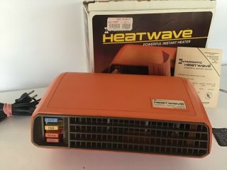 Old Orange Intermatic Heatwave Powerful Instant Heater