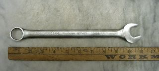 Vntg Britain Ndf - 63 Open & 12 Pt.  Box End Combination Wrench,  13/16 " X 10 - 3/4