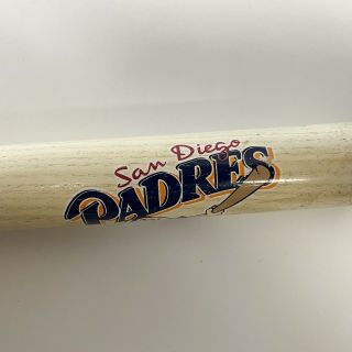 Vintage San Diego Padres 1998 E.  W.  Hannas Wood Mini Bat 22 