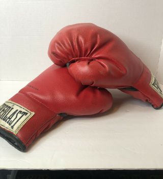 Vintage Everlast Red Boxing Gloves 12oz Made In Usa