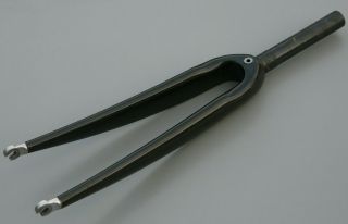 Vintage Full Carbon Fiber 1.  1/8 " Threadless Front Bicycle Fork Forks 700c