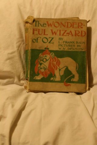 The Wonderful Wizard Of Oz Baum (first Edition 1899) 1900 (worn/poor)