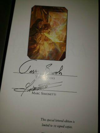 LETTERED SIGNED FIRST KING OF SHANNARA TERRY BROOKS GRIM OAK PRESS 5