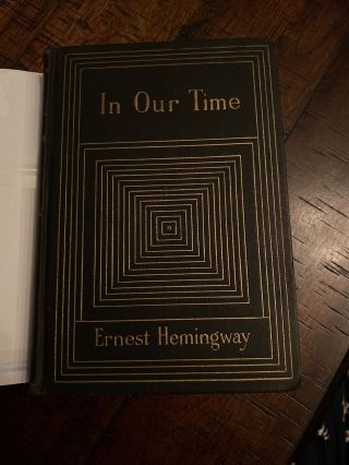 Ernest Hemingway In Our Time First Edition 1st Printing 1925