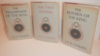 J.  R.  R.  Tolkien,  The Lord Of The Rings,  First Edition,  1955 Set Imp.  3,  2,  1