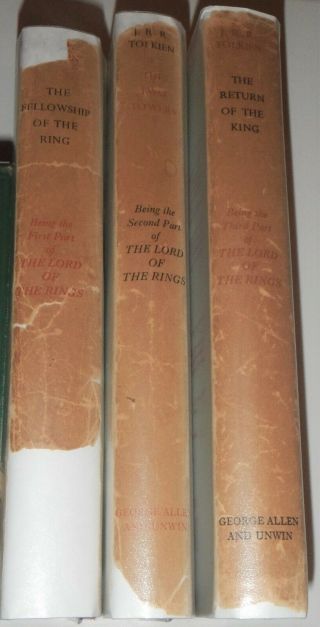 J.  R.  R.  Tolkien,  The Lord of the Rings,  First Edition,  1955 Set Imp.  3,  2,  1 2