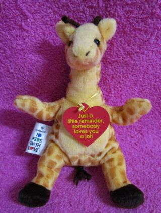 Vintage Hallmark To Kids With Love Giraffe Plush 8 " 1991